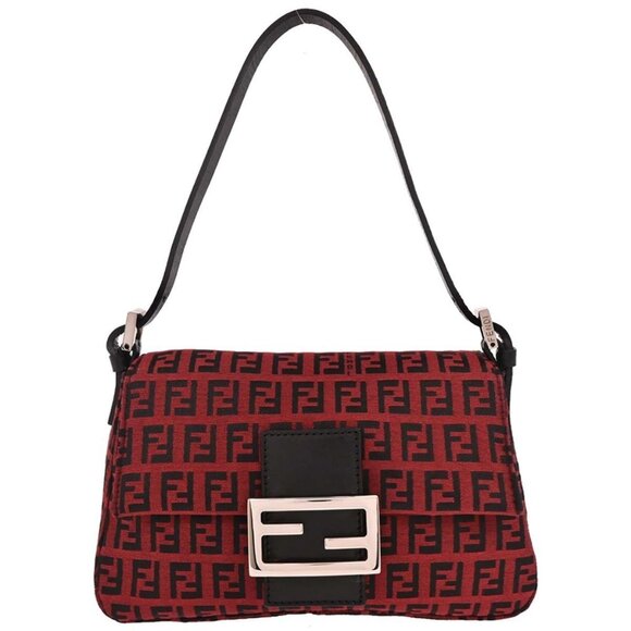 Fendi Red Zucchino Handbag 3677 8BR180 029 196142 - Picture 1 of 10